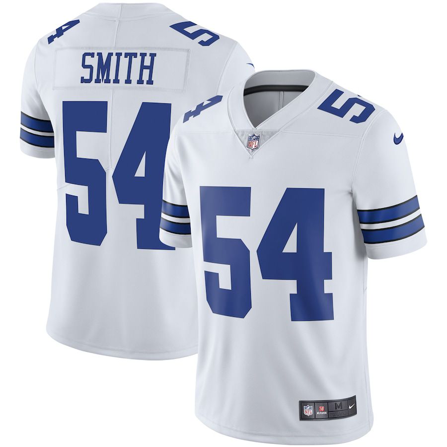 Men Dallas Cowboys #54 Jaylon Smith Nike White Vapor Limited Player NFL Jersey->dallas cowboys->NFL Jersey